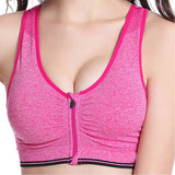WANAYOU 7 Colors Women Zipper Push Up Sports Bras - jambastore